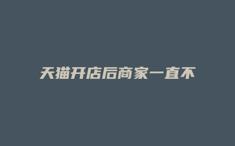 天猫开店后商家一直不发货